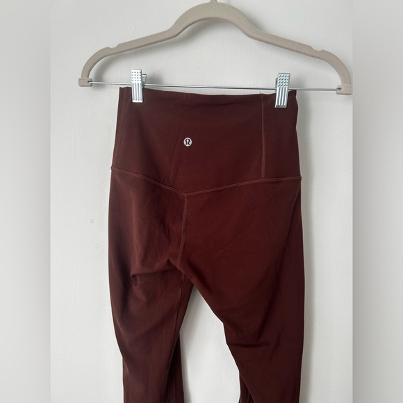 Lululemon unlimit leggings 25 inch leggings in brown earth. Size 4. - Picture 2 of 7